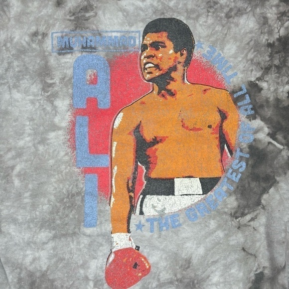 Muhammad Ali Shirt Mens Extra Large Graphic Tee GOAT Boxer Boxing Tie Dye Casual - Picture 2 of 4